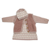 Smallstuff Rose Vest With Buttons Bouclé Merino Wool