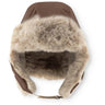 Mini A ture Chestnut Brown Matcrister Teddy Lined Winter Hood
