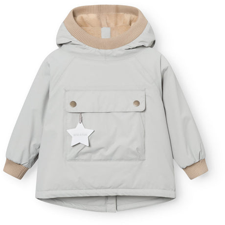 Mini A ture Puritan Grey Matbabywen Fleece Lined Winter Anorak. GRS