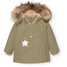 Mini A ture Aloe Green Matwang Fleece Lined Winter Jacket Fur. GRS