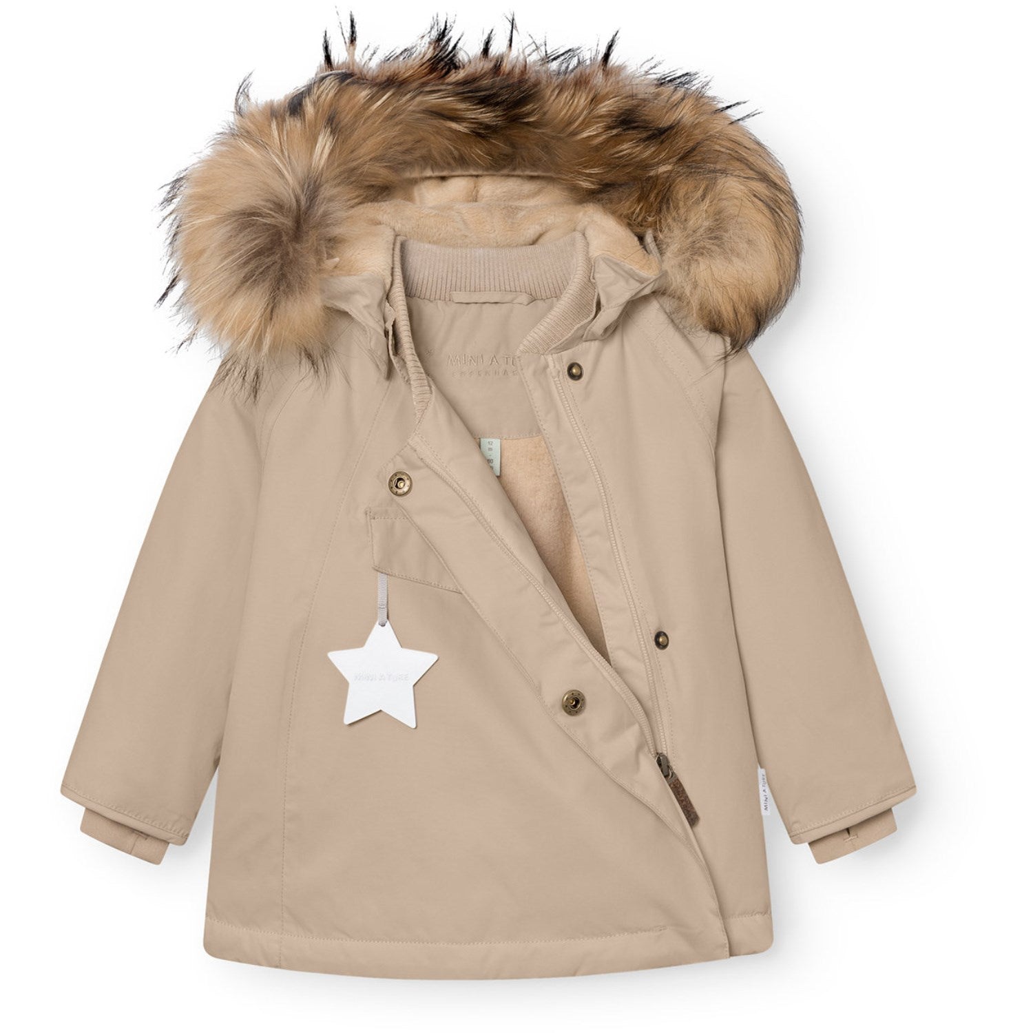 Buy Mini A ture Savannah Tan Matwang Fleece Lined Winter Jacket