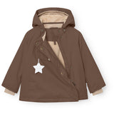 Mini A ture Chestnut Brown Matwang Fleece Lined Winter Jacket. GRS