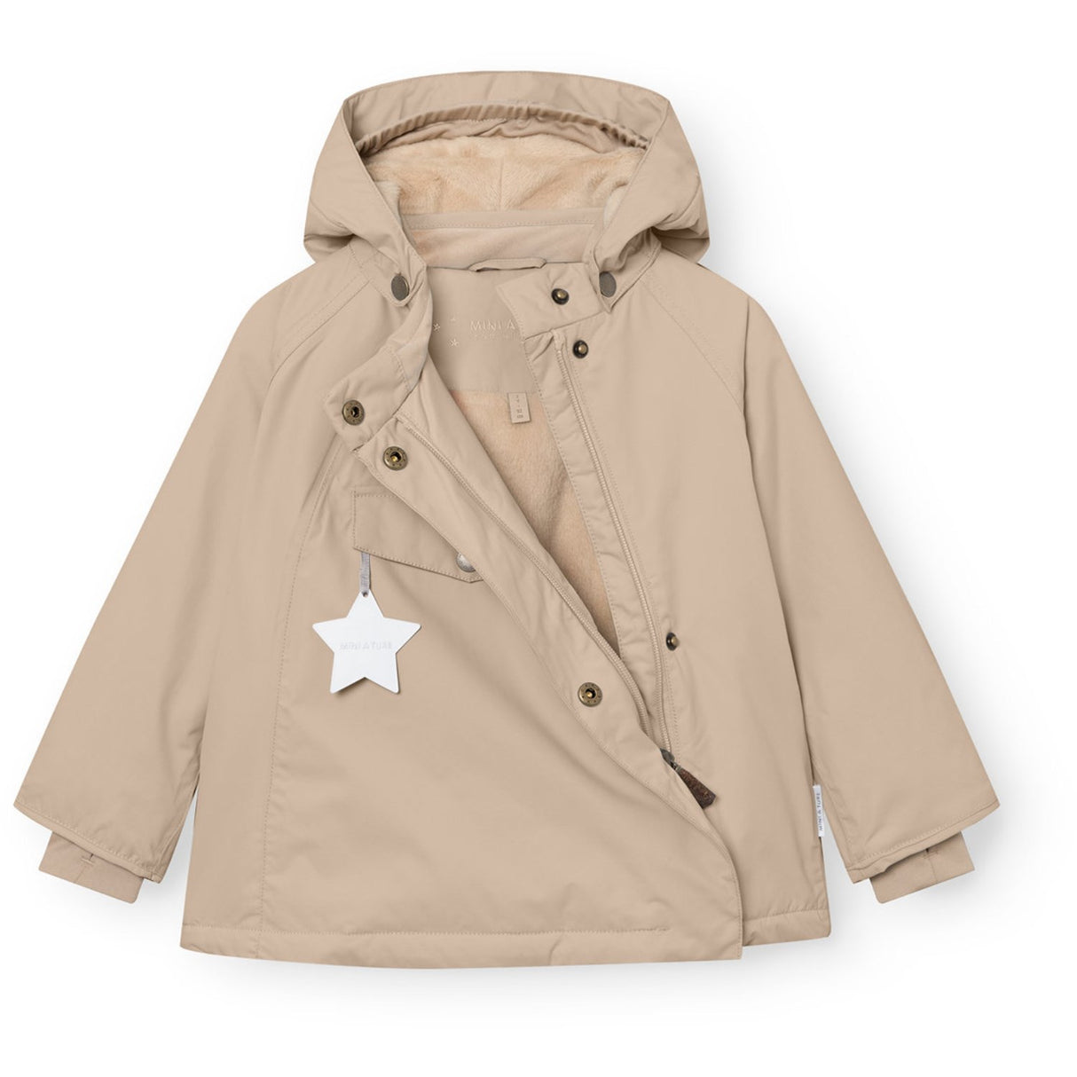 Mini A ture Savannah Tan Matwang Fleece Lined Winter Jacket. GRS
