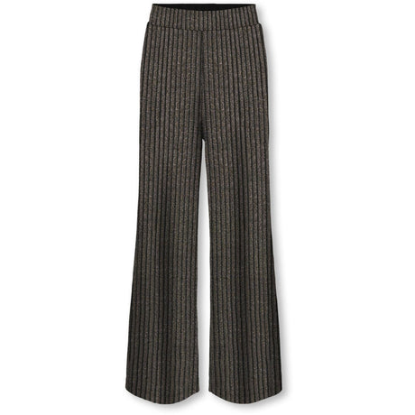 kids ONLY Black Lurex Light Gold/Silver/Wide Stripe Kogqueen Glitter Pants Bf Jrs