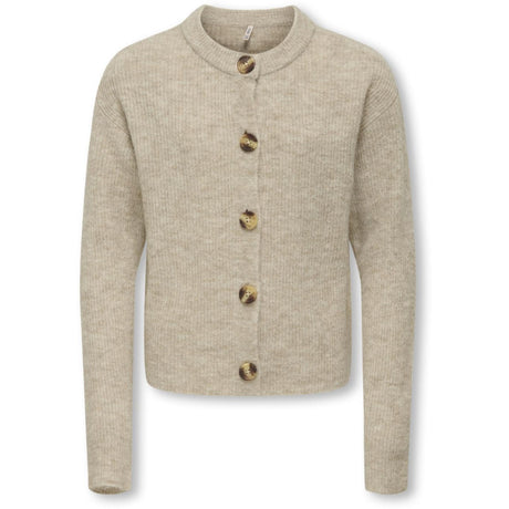 kids ONLY Pumice Stone Melange Kogcamilla O-Neck L/S Cardigan Knt