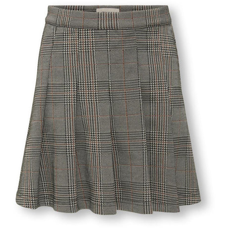 kids ONLY Seal Brown Libra Checks Kogfine Pleat Skirt Jrs