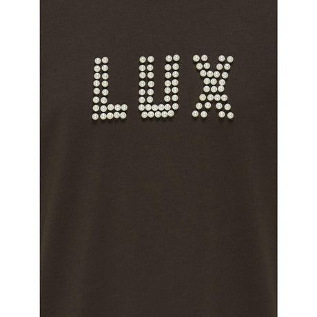 kids ONLY Black Coffee Lux Kogkate Life Ss O-Neck Pearl Top Jrs