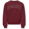 kids ONLY Cabernet Amazed Kogkiki Life L/S Ovz O-Neck Stud Bru Swt
