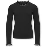 kids ONLY Black Kogleslie L/S Lace Mix Top Jrs