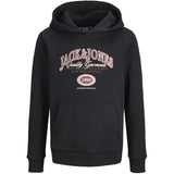 Jack & Jones Junior Black Jjari Branding Sweat Hood Jnr