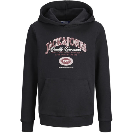 Jack & Jones Junior Black Jjari Branding Sweat Hood Jnr