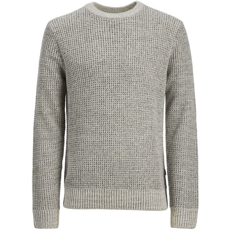 Jack & Jones Junior Moonbeam Twisted W. Black/White Jjglobal Knit Crew Neck Jnr