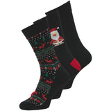 Jack & Jones Junior Black Jacxmas Reindeer Socks Giftbox Jnr