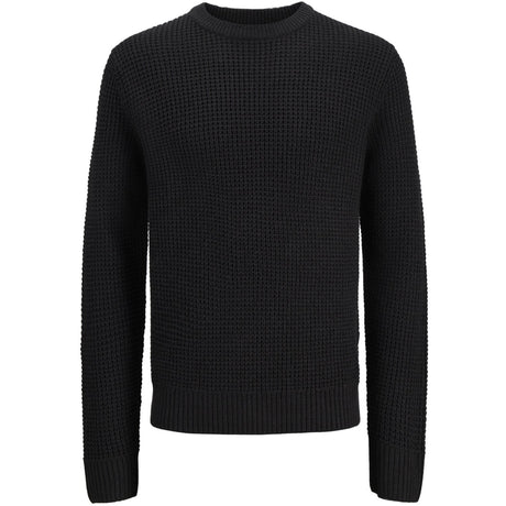 Jack & Jones Junior Black Jjglobal Knit Crew Neck Jnr