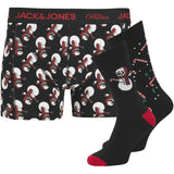Jack & Jones Junior Black Jacsnow Skulls Giftbox Jnr
