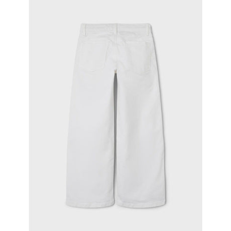 Name It Bright White Nkfrose Wide Twi Pants 1115-Tp Noos