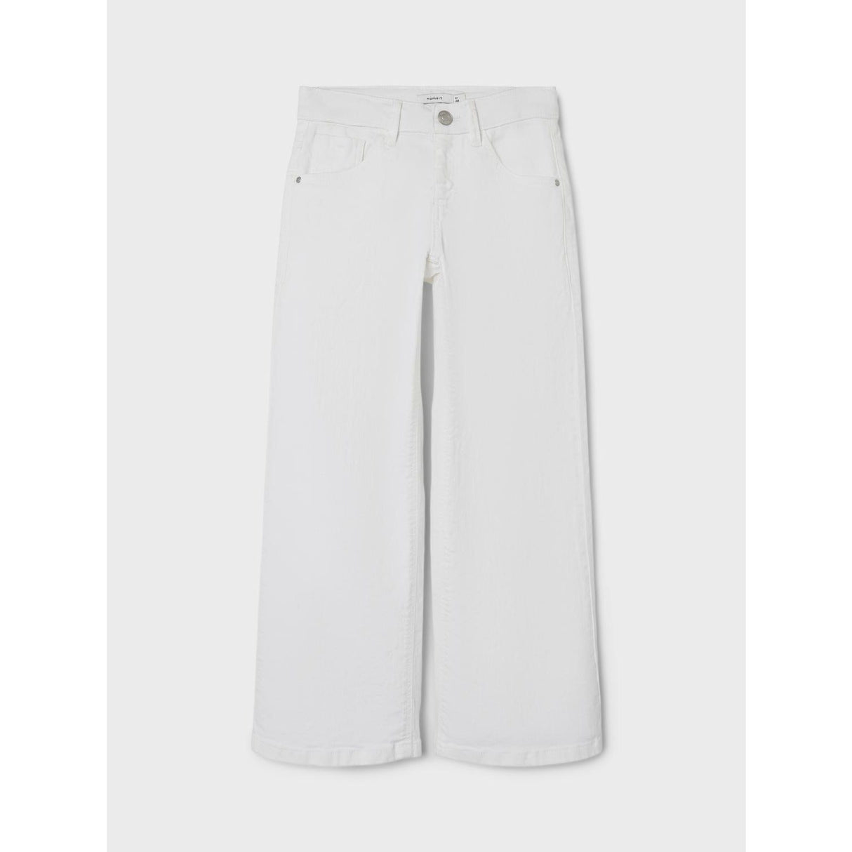 Name It Bright White Nkfrose Wide Twi Pants 1115-Tp Noos