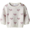 Name It Cloud Dancer Keepsake Lilac Heart Nbfoana Ls Knit