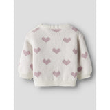Name It Cloud Dancer Keepsake Lilac Heart Nbfoana Ls Knit