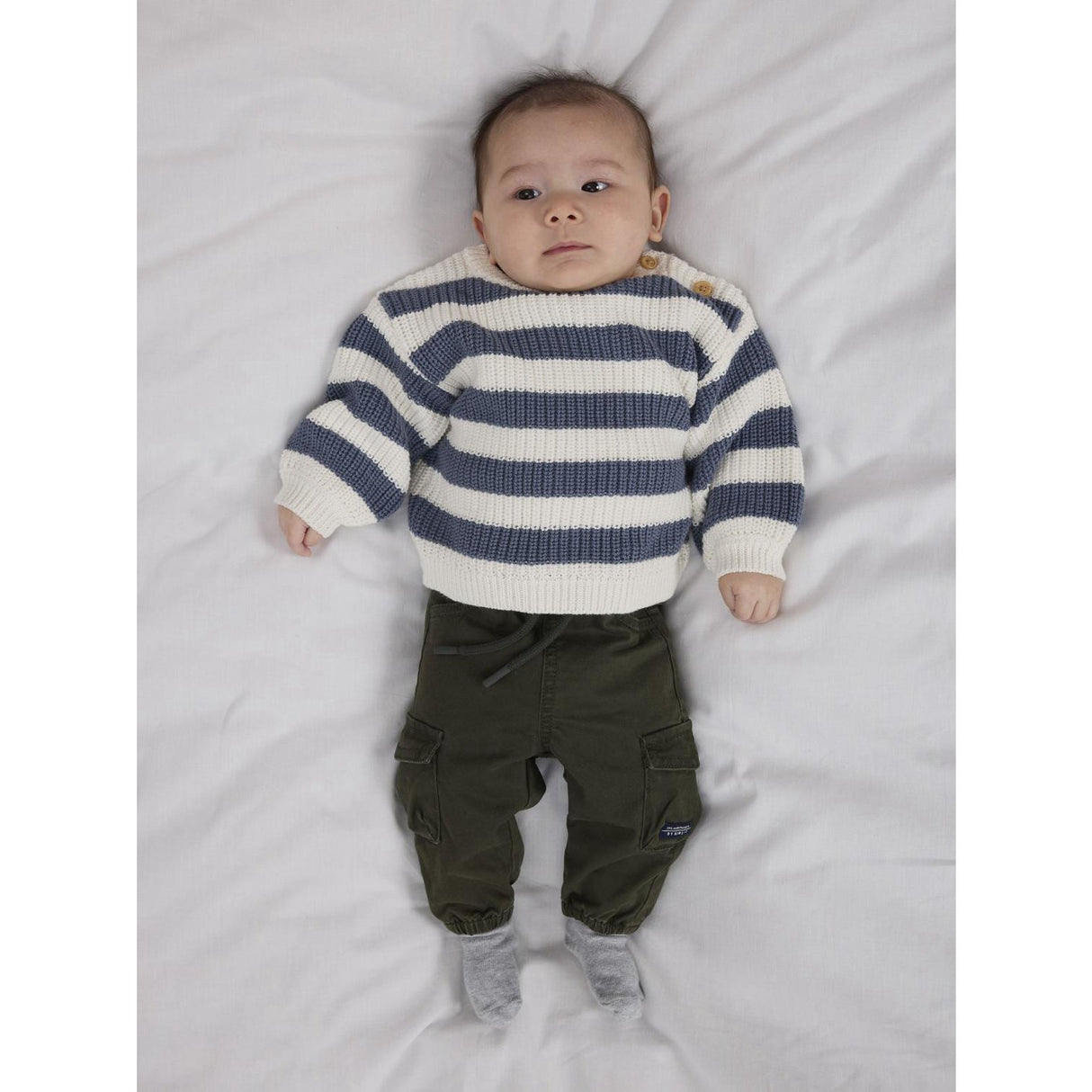 Name It Cloud Dancer Flintstone Nbmolfert Ls Knit