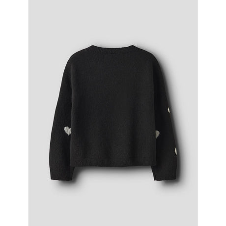 Name It Black Cloud Dancer Hearts Nkfona Ls Knit