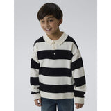 Name It Black Nkmobert Ls Loose Knit Polo