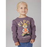 Name It Moonscape Nmfsovej Pippi Sweat Bru Sky