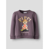 Name It Moonscape Nmfsovej Pippi Sweat Bru Sky