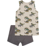 Minymo Beige Melange Underwear Set Aop