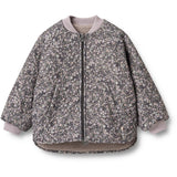 Wheat Black Sea Flowers Reversible Thermo Jacket Lake