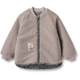 Wheat Black Sea Flowers Reversible Thermo Jacket Lake