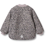 Wheat Black Sea Flowers Reversible Thermo Jacket Lake