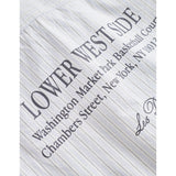 Les Deux Kids Xenon Blue Kent Print Stripe Poplin Shirt KIDS