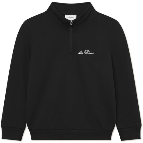 Les Deux Kids Black West Side Half-Zip Sweatshirt KIDS
