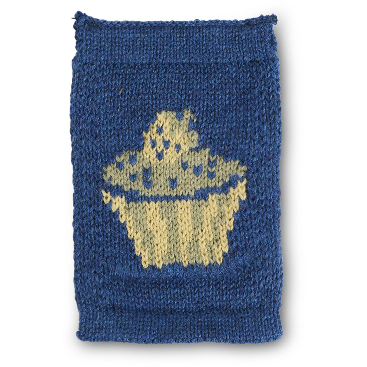 Smallstuff Blue Knitted Flag Birthsday Cake