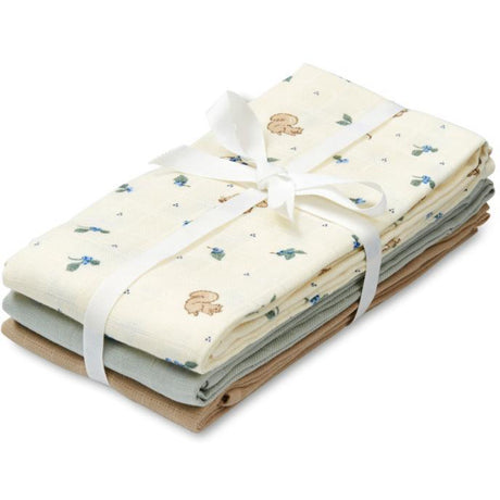 Cam Cam Copenhagen Blueberries Muslin Cloths 3-pack
