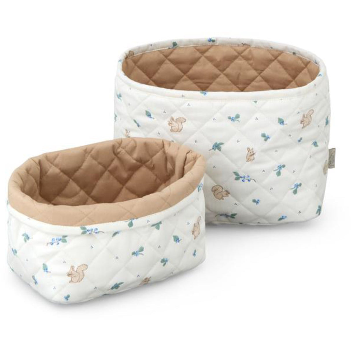 Cam Cam Copenhagen Blueberries Quilted Storage Basket 2-pak