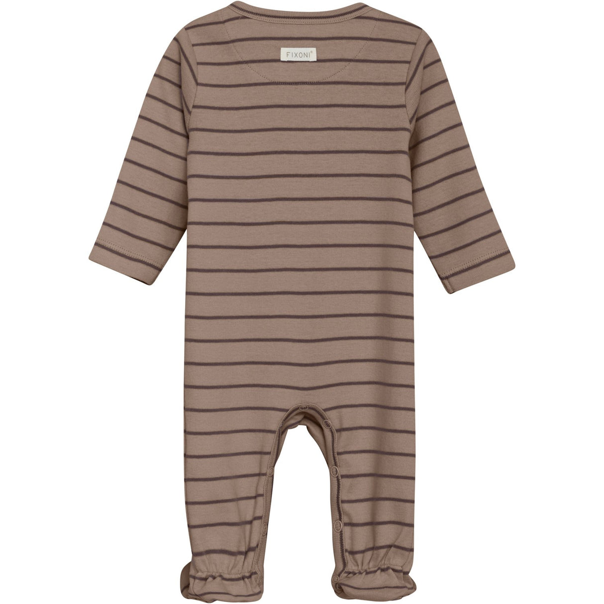 FIXONI Mocha Meringue Romper Ls W. Feet Rib