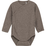 FIXONI Coffee Quartz Melange Wrap Body Ls Melange Rib