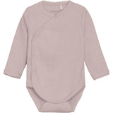 FIXONI Pale Mauve Melange Wrap Body Ls Melange Rib