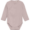 FIXONI Pale Mauve Melange Wrap Body Ls Melange Rib