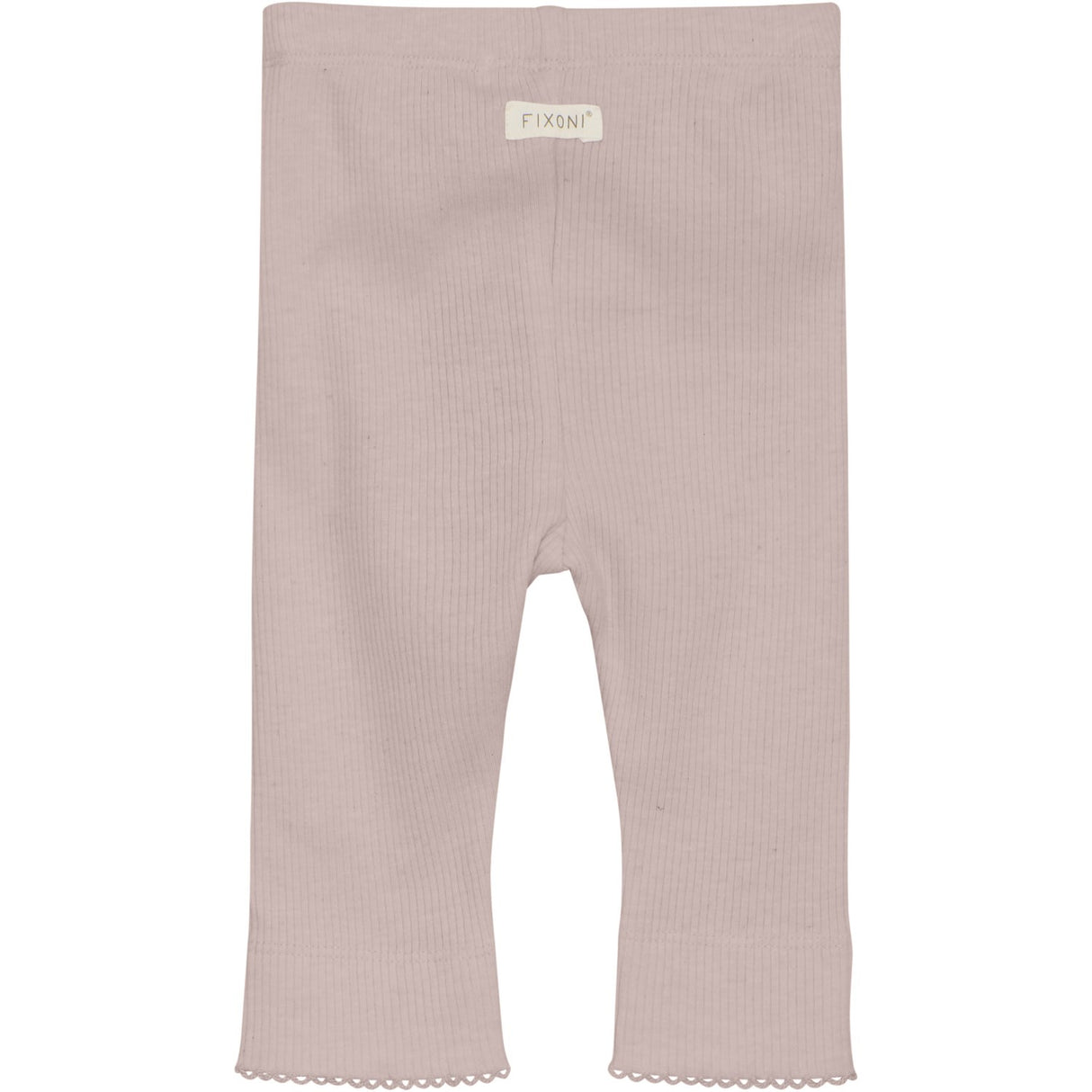 FIXONI Pale Mauve Melange Leggings Melange Rib