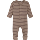 FIXONI Mocha Meringue Romper Ls W. Feet Rib