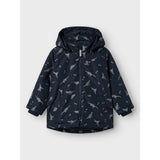 Name It Dark Sapphire Ref Dino Nmmmax Pa Jacket Ref Aop Noos