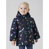 Name It Dark Sapphire Unicorn Nmfmaxi Pa Jacket Foil Aop Noos
