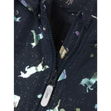 Name It Dark Sapphire Unicorn Nmfmaxi Pa Jacket Foil Aop Noos