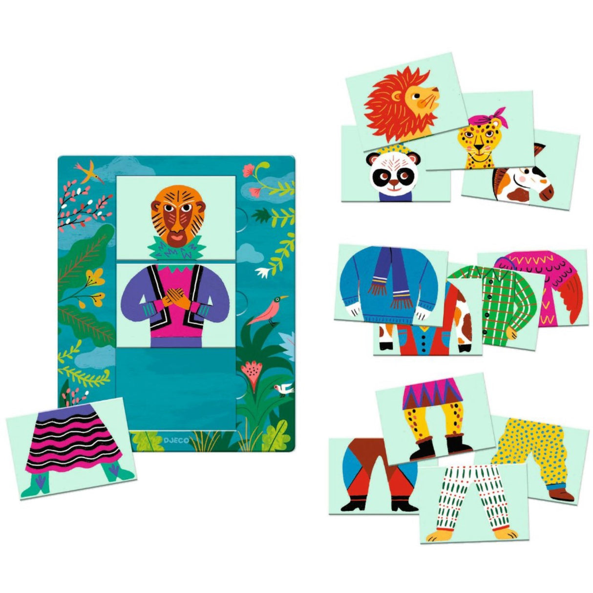 Djeco Mix & Match Fashion Animals