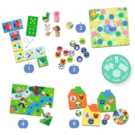 Djeco Play & Learn 5 Games On The Farm