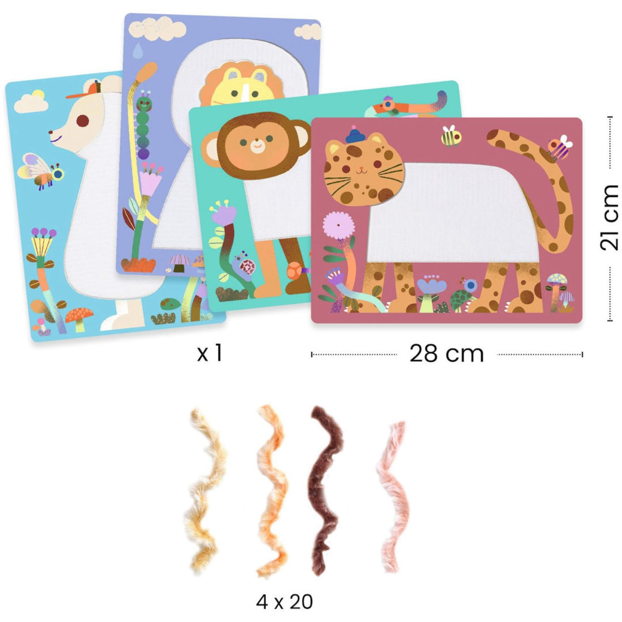 Djeco Creative Yarn Fluffy Friends!