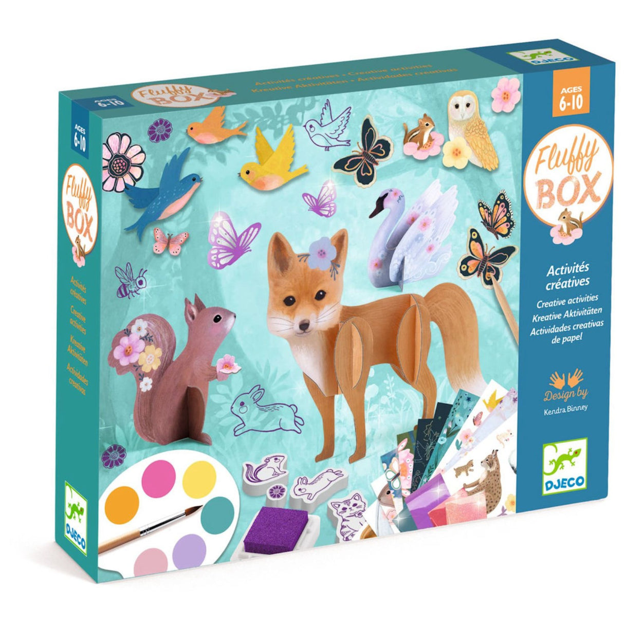 Djeco Creative Activity Set Fluffy Animals